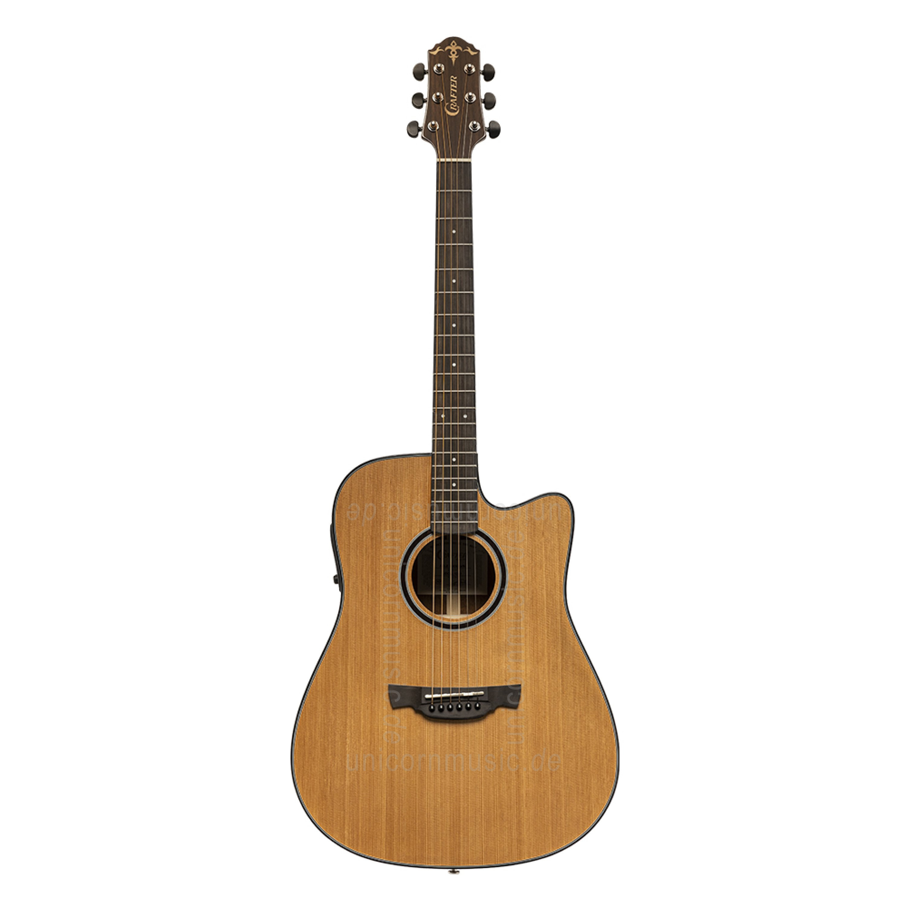 to article description / price Acoustic Guitar - CRAFTER Able D630CE N - Dreadnought - solid cedar top