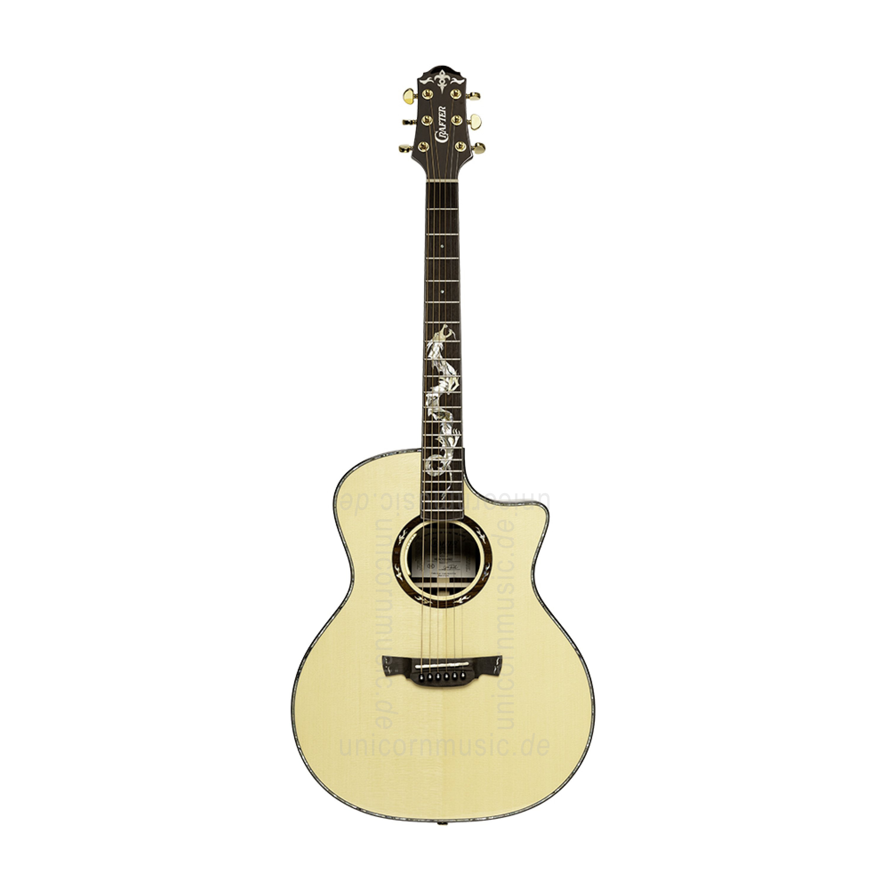 to article description / price Acoustic Guitar - CRAFTER G-1000ce - Dragon - Grand Auditorium - solid spruce top