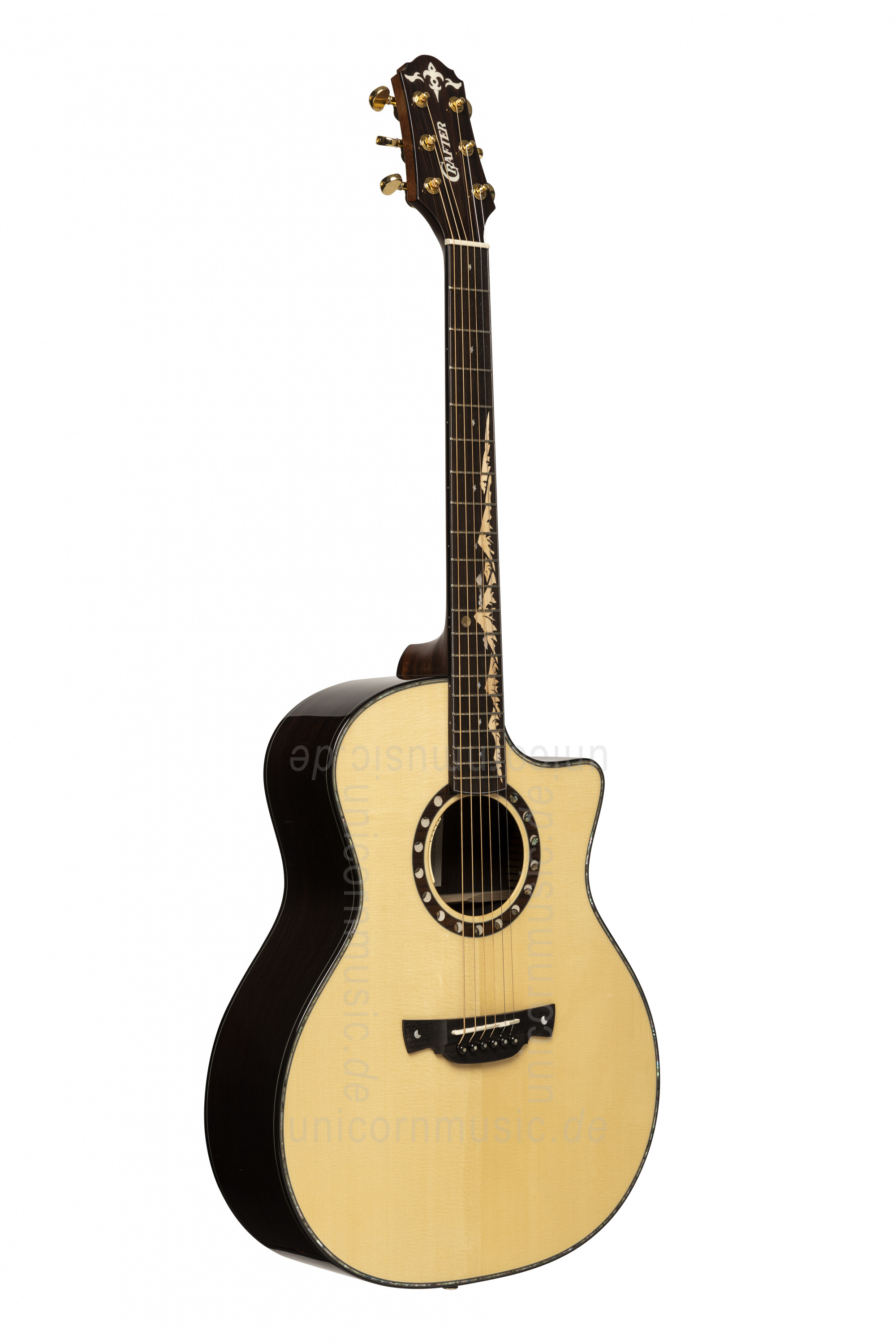 to article description / price Acoustic Guitar - CRAFTER G-1000ce - Moon Landscape - Grand Auditorium - solid spruce top