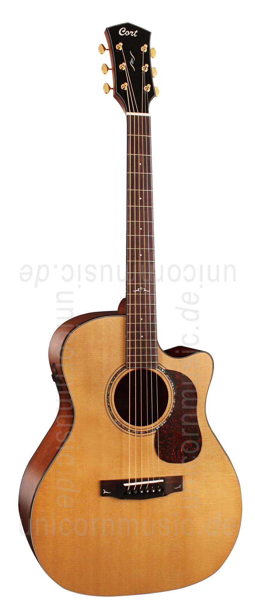 to article description / price Acoustic Guitar CORT Gold A6 - Auditorium- Fishman - Cutaway - solid spruce top