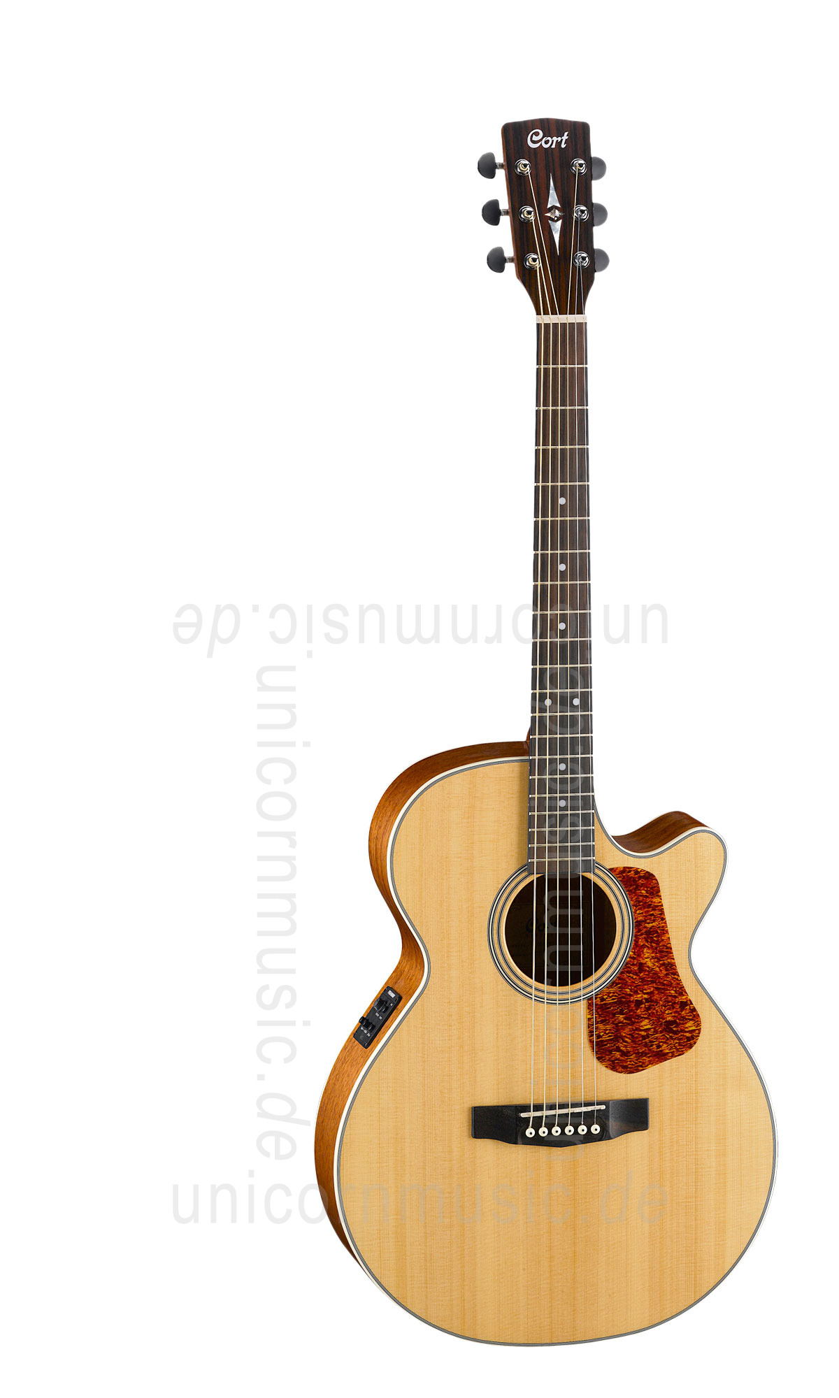to article description / price Acoustic Guitar Cort LUCE 100F NS - Super Folk - Pickup - Cutaway - solid spruce top