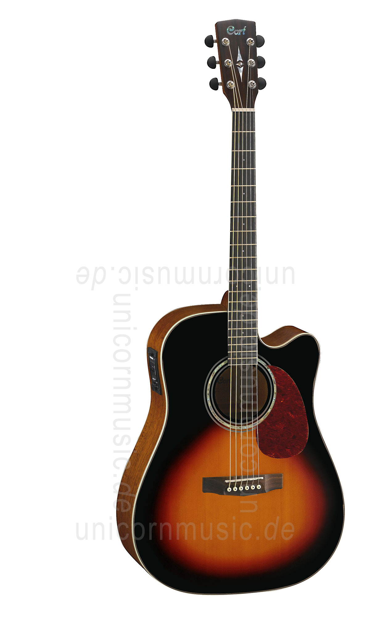 to article description / price Acoustic Guitar CORT MR 710-F SB - Dreadnought - Fishman - Cutaway - solid spruce top