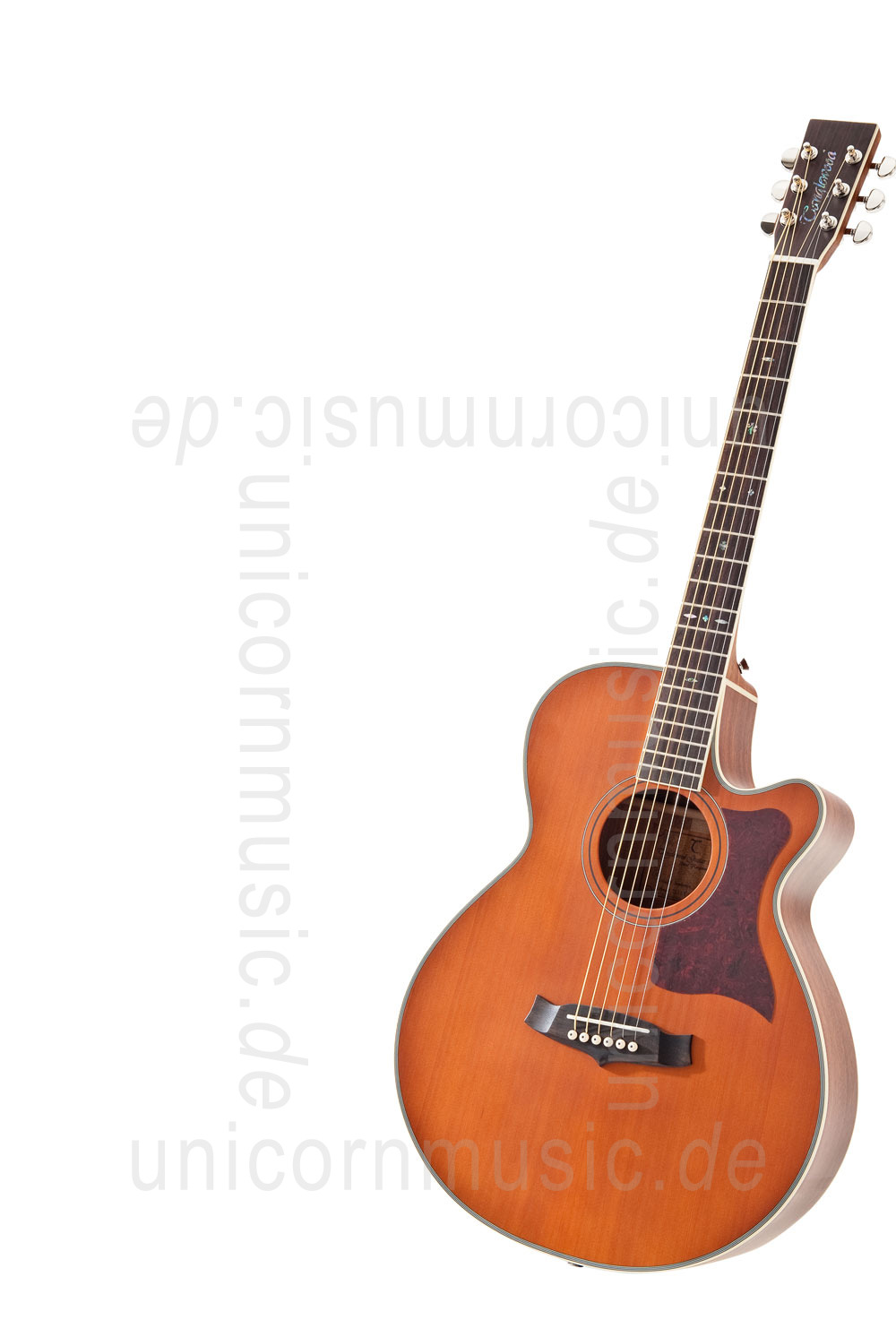 to article description / price Acoustic Guitar TANGLEWOOD TW45/NS E - Sundance Series - Fishman Presys Plus EQ - Super Folk - Cutaway - solid top + back - hardcase