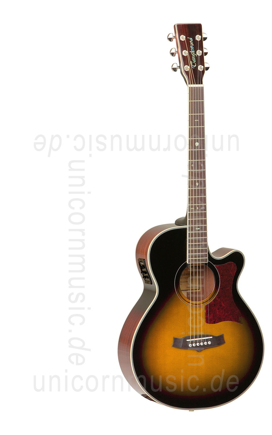 to article description / price Acoustic Guitar TANGLEWOOD TW45/VS E - Sundance Series - Fishman Presys Plus EQ - Super Folk - Cutaway - solid top + back