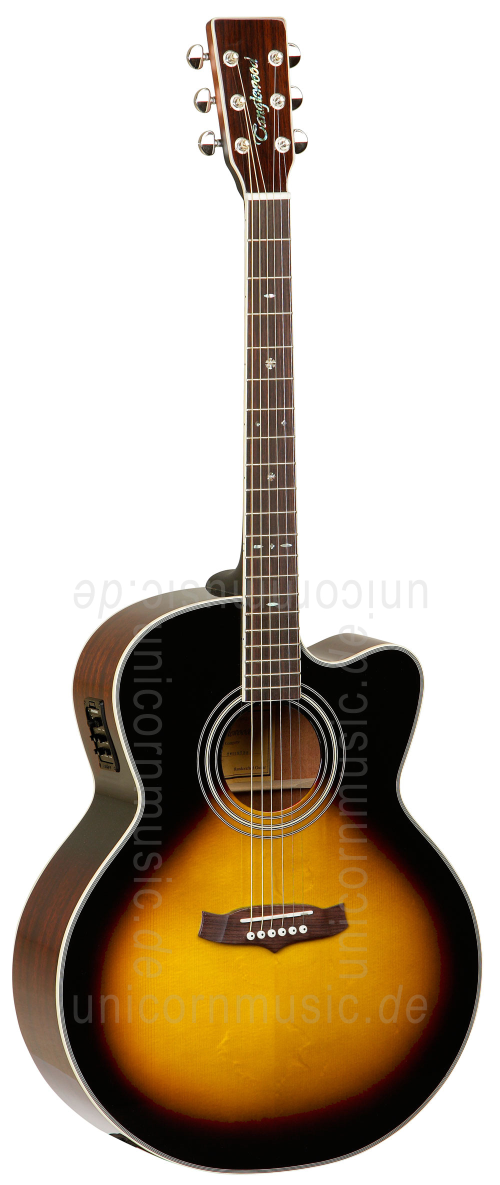 to article description / price Acoustic Guitar TANGLEWOOD TW55/VS E - Sundance Series - Fishman Presys Plus EQ - Cutaway - solid top + back