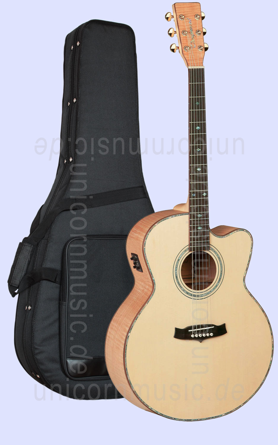 to article description / price Acoustic Guitar TANGLEWOOD TW66-FMP-B - Sundance Series - B-Band - Jumbo - Electro Cutaway - solid top