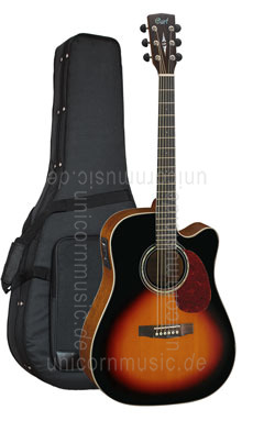 Large view Acoustic Guitar CORT MR 710-F SB - Dreadnought - Fishman - Cutaway - solid spruce top