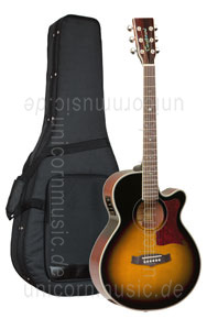 Large view Acoustic Guitar TANGLEWOOD TW45/VS E - Sundance Series - Fishman Presys Plus EQ - Super Folk - Cutaway - solid top + back
