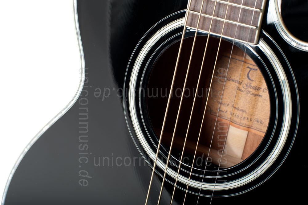 to article description / price Acoustic Guitar TANGLEWOOD TW49/BK DLX E - Sundance Series - Fishman Presys Plus EQ - Super Folk - Cutaway - solid top + back